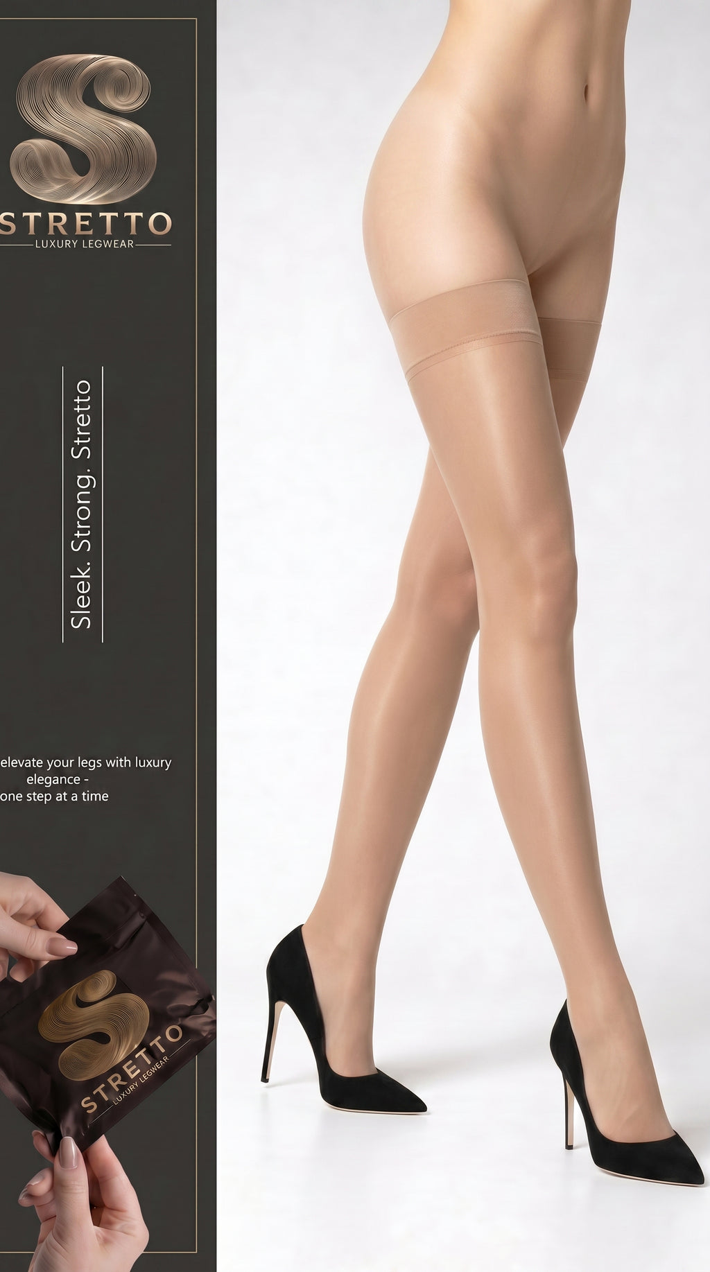 Stretto Sheer Stay-Up Stockings
