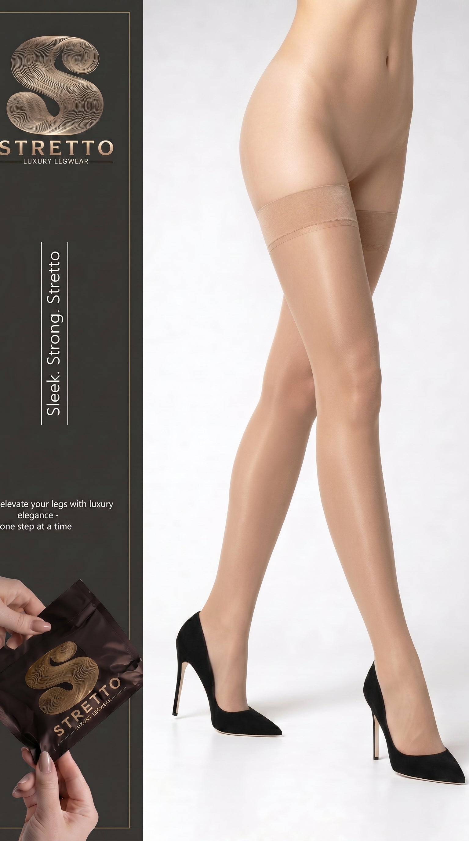 Stretto Sheer Stay-Up Stockings